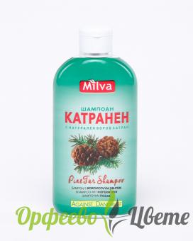 НАТУРАЛНА КОЗМЕТИКА  Грижа за косата Катранен шампоан Милва 500 мл / Pine tar shampoo 500 ml 